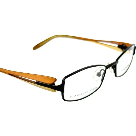 Morel Koali 7592S Womens Metal Eyeglass Frame NM030 Black Brown 47-16 France